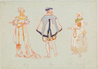 Porvarien ja talonpoikien vaatetus 1500-luvulla tekijältä Wassily Kandinsky