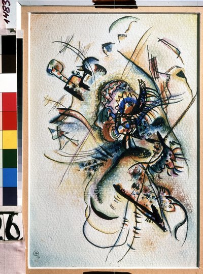""Sävellys"" maalaus Vassily Kandinsky (tai Wassily Kandinsky tai Kandinskyj tekijältä Wassily Kandinsky