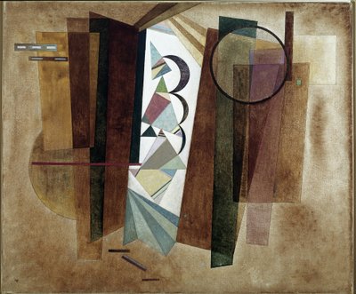 Kehitys ruskeassa - maalaus tekijältä Wassily Kandinsky