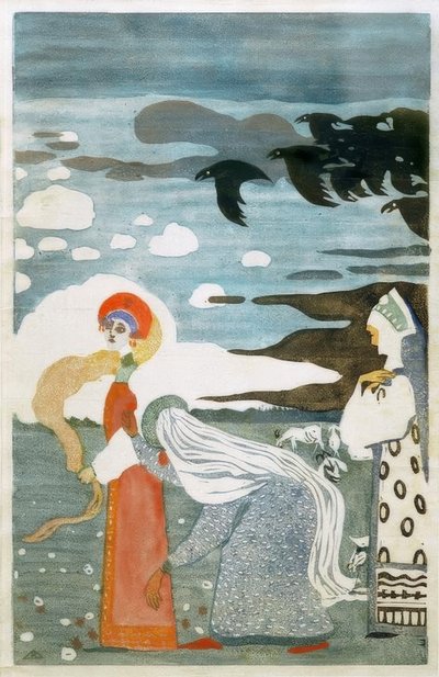 Die Raben tekijältä Wassily Kandinsky