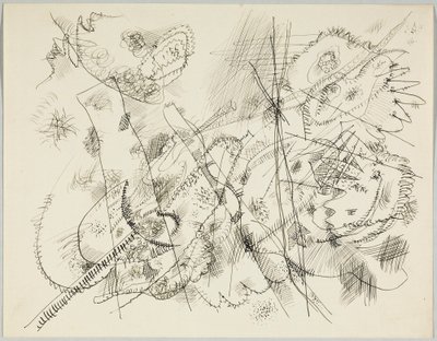 Luonnos etsaukseen tekijältä Wassily Kandinsky
