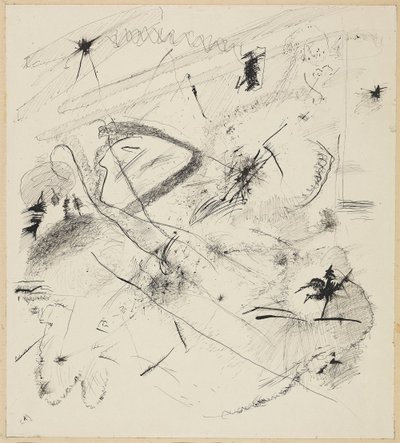 Luonnos "mustille viivoille" tekijältä Wassily Kandinsky