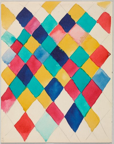 Farbstudie mit Rauten tekijältä Wassily Kandinsky