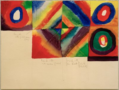 Väritutkimukset, (tiedot maalaustekniikasta) tekijältä Wassily Kandinsky