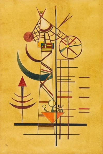 Kaarevat kärjet, 1927. tekijältä Wassily Kandinsky