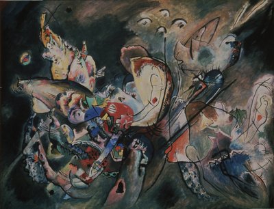 Synkkä. Koostumus nro 221, 1917 tekijältä Wassily Kandinsky