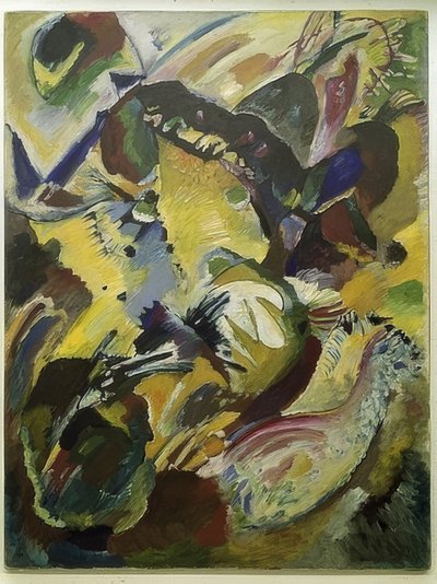 Syksy (maalaus 198). Neljä lautasta Edwin R. Campbellille. 1914 tekijältä Wassily Kandinsky