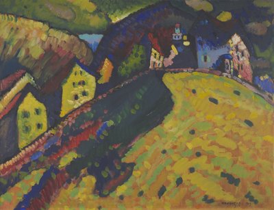 Talot Murnaussa, 1909 tekijältä Wassily Kandinsky
