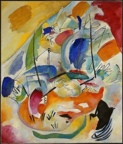 Improvisaatio 31 (meritaistelu). 1913 tekijältä Wassily Kandinsky
