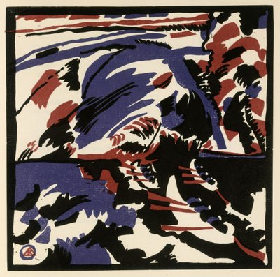 Kahnfahrt (Blatt 28 aus: "Klänge") tekijältä Wassily Kandinsky