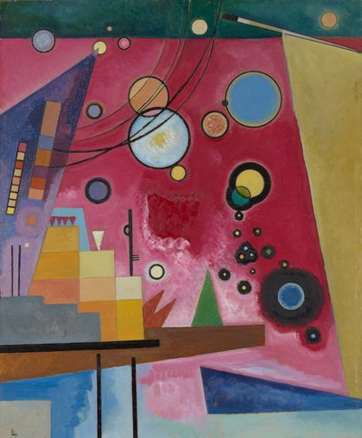 Kandinsky - Raskas punainen, 1924 (heinäkuu) tekijältä Wassily Kandinsky