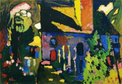 Kirkko Murnaussa. 1909 tekijältä Wassily Kandinsky
