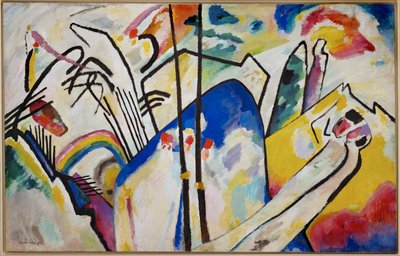 Kompositio 4 (öljy kankaalle) tekijältä Wassily Kandinsky