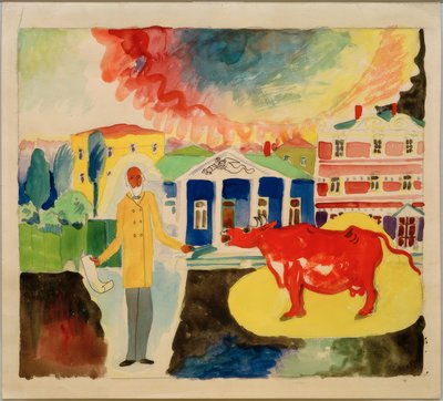 Lehmä Moskovassa tekijältä Wassily Kandinsky
