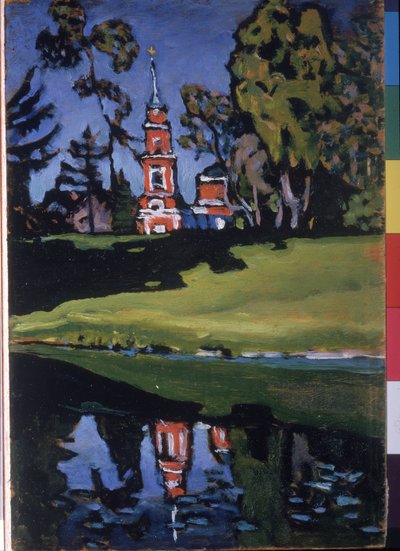 ""Punainen kirkko"" maalaus Vassily Kandinsky (tai Wassily Kandinski tai Kandinskij tekijältä Wassily Kandinsky