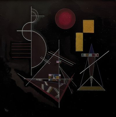 Kevyt raskaassa (kevyt zwaarissa). 1929 tekijältä Wassily Kandinsky
