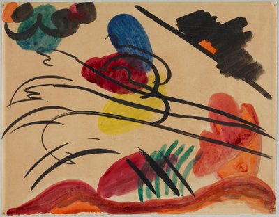 Kolmen ratsastajan kanssa tekijältä Wassily Kandinsky
