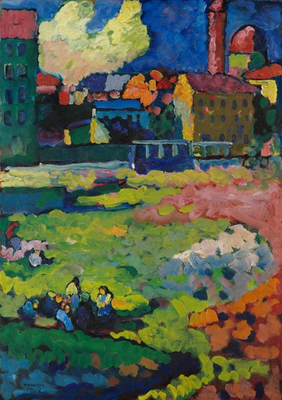 München – kaupungin edessä tekijältä Wassily Kandinsky