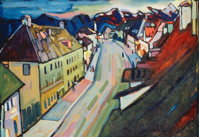 Murnau-Upper Market Street; Marnau-Obermarkt tekijältä Wassily Kandinsky