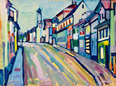 Murnau - Lower Market Street; Murnau - Untermarkt tekijältä Wassily Kandinsky