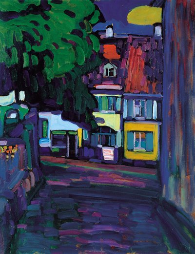 Murnau, Talot Obermarktissa, 1908 tekijältä Wassily Kandinsky