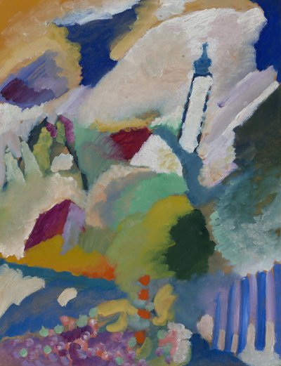 Murnau kirkon I kanssa tekijältä Wassily Kandinsky