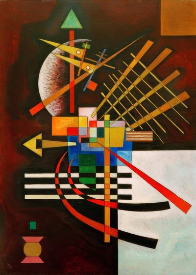 Ylhäällä ja vasemmalla tekijältä Wassily Kandinsky