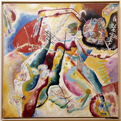 Maalaus punaisella täplällä, 1914 tekijältä Wassily Kandinsky
