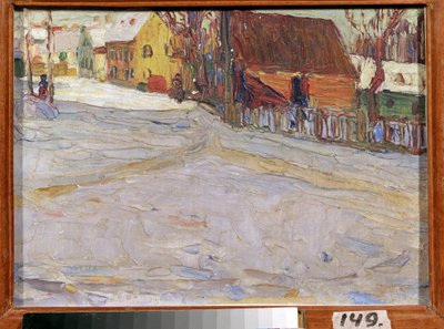 Kaupunkimaisema (kaupunkimaisema). Vassily Kandinskyn maalaus (tai Wassily Kandinsky tai Kandinskyj tekijältä Wassily Kandinsky