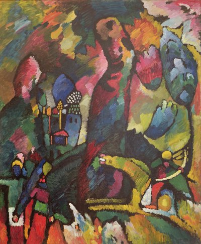Kuva jousiampujan kanssa, 1909 tekijältä Wassily Kandinsky