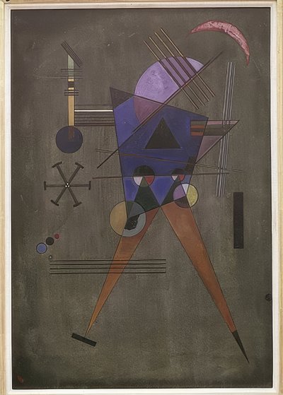 Musta kolmio. 1925 tekijältä Wassily Kandinsky