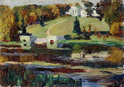 Luonnos teokseen Okhtyrka - Syksy tekijältä Wassily Kandinsky