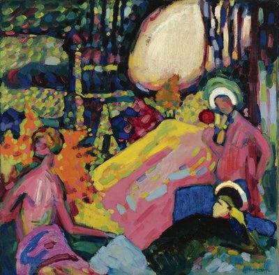 ""White Sound"" maalaus Vassily Kandinsky (tai Wassily Kandinsky tai Kandinskyj tekijältä Wassily Kandinsky