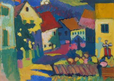Katu Murnaussa. Noin 1909-14 tekijältä Wassily Kandinsky