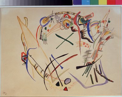 "Suprematismi"" Akvarelli Vassily Kandinsky (tai Wassily Kandinski tai Kandinskij tekijältä Wassily Kandinsky