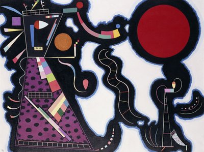 Punainen ympyrä; Der Rote Kreis tekijältä Wassily Kandinsky