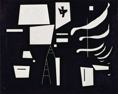 Valkoinen - Pehmeä ja kova maaliskuu tekijältä Wassily Kandinsky