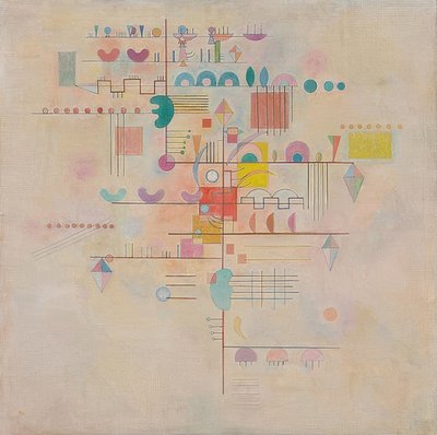 Zarter Aufstieg (Graceful kiipeily). 1934 tekijältä Wassily Kandinsky