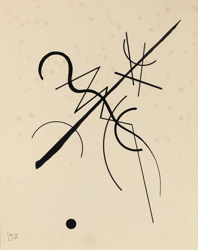 Piirustus pisteestä ja viivasta pintaan tekijältä Wassily Kandinsky
