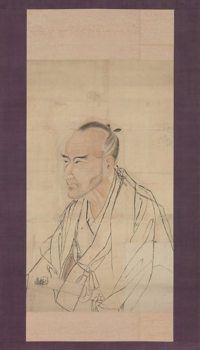 Luonnos Tachihara Suikenin muotokuvaan, 1800-luku. tekijältä Watanabe Kazan