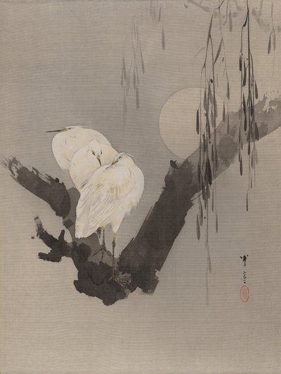 Haikarat puussa yöllä, n. 1887. tekijältä Watanabe Seitei