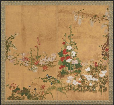 Kukat, Edo-kausi, 1700-luvun alku-puoli. tekijältä Watanabe Shiko