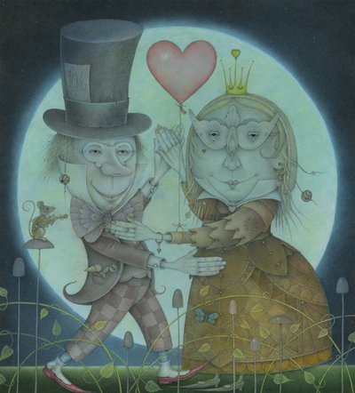 Hopeisen kuun valossa, 2010 (sekatekniikka) tekijältä Wayne Anderson