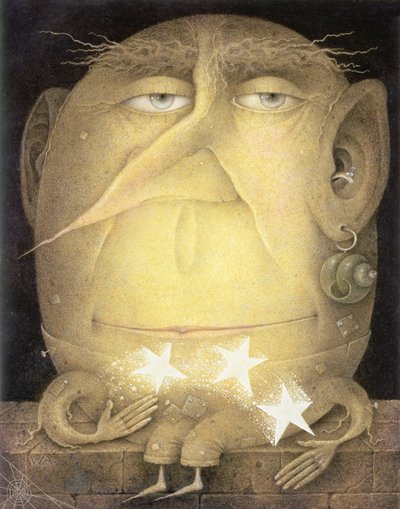 Catch a Falling Star (lyijykynä ja väriliitu paperille) tekijältä Wayne Anderson