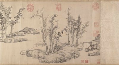 Summer Retreat East Grovessa, tiedot ennen vuotta 1515. tekijältä Wen Zhengming