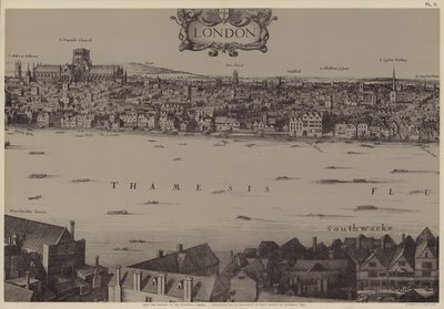 Lontoon panoraama tekijältä Wenceslaus (after) Hollar