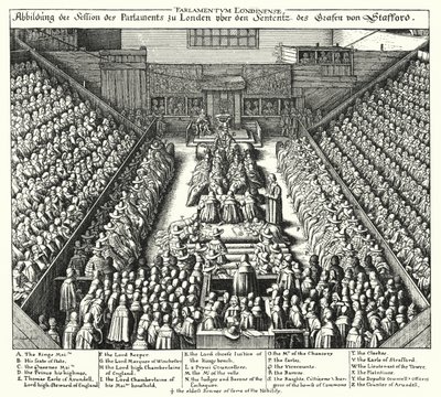Thomas Wentworthin oikeudenkäynti tekijältä Wenceslaus (after) Hollar