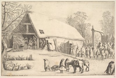 Kuninkaiden palvonta, Augustin Braunin mukaan, 1646. tekijältä Wenceslaus Hollar