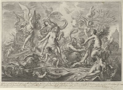 Vestfalenin rauhan allegoria, 1648 tekijältä Wenceslaus Hollar