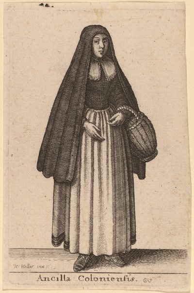 Kölnin piika tekijältä Wenceslaus Hollar